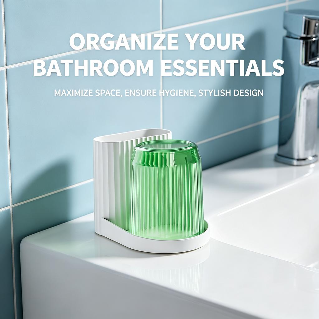 Soporte para cepillos de dientes de pared sin taladros organizador de baño adhesivo