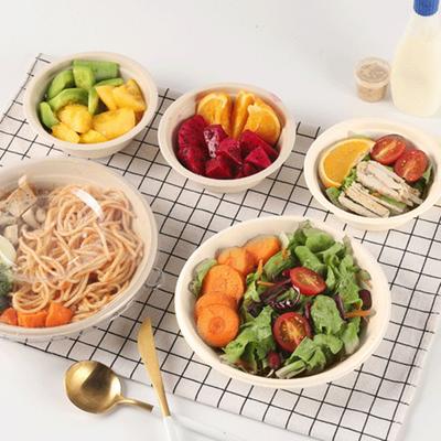 50 шт. одноразовые миски пищевого класса без BPA без запаха широко применимые натуральные одноразовые миски для кемпинга набор столовой посуды товары для кемпинга