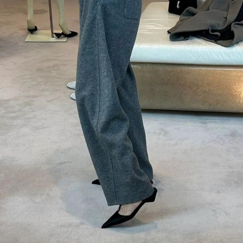 New Brand Shoes for Women Sexy Pointed Toe Women's Sandals Comfortable Low Heel Trendy Sandal Simple Versatile Large Size 35-43