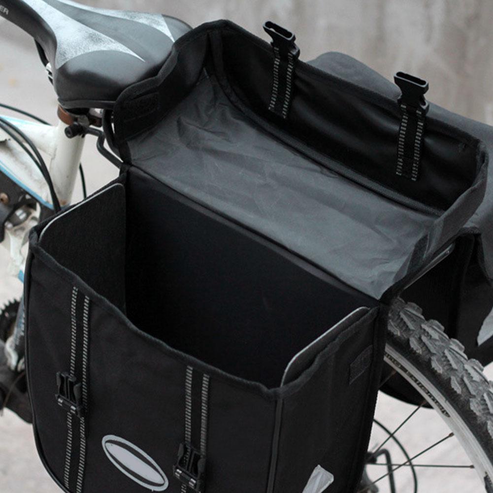 Waterproof Outdoor Bike Bicycle Rear Seat Tail Storage Bag Rack Trunk Travel Double Pannier Bag