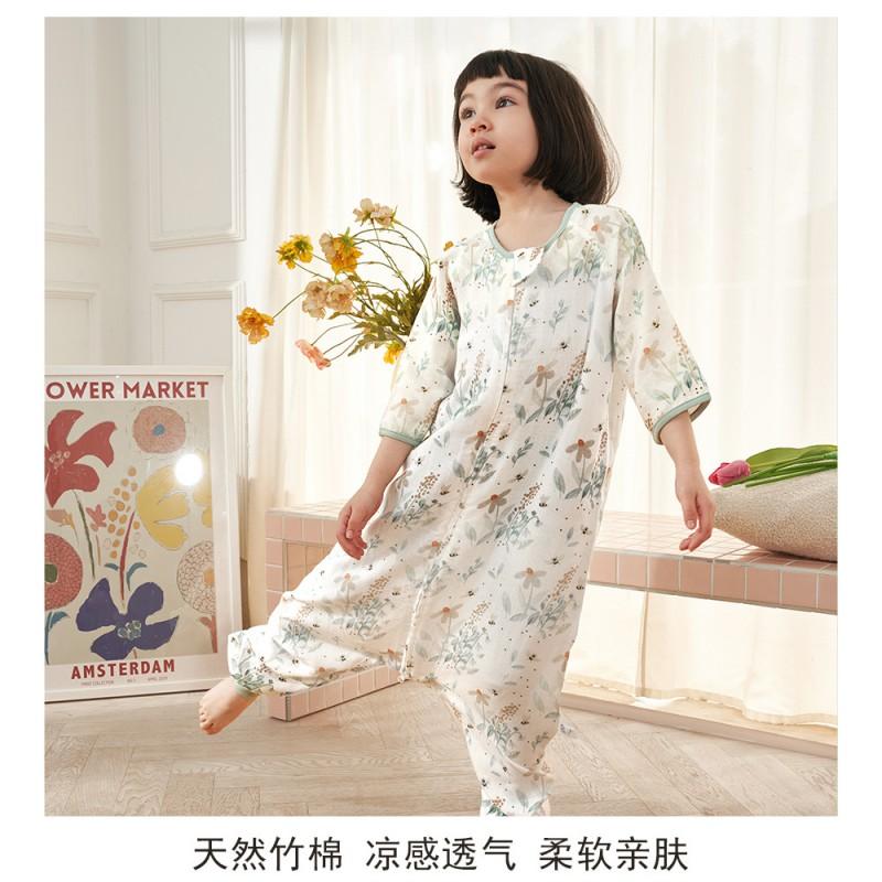 Bamboo Cotton Sleep Sack Toddlers 1-3 Years Lightweight Zipper Pajama Style With Leg Separation