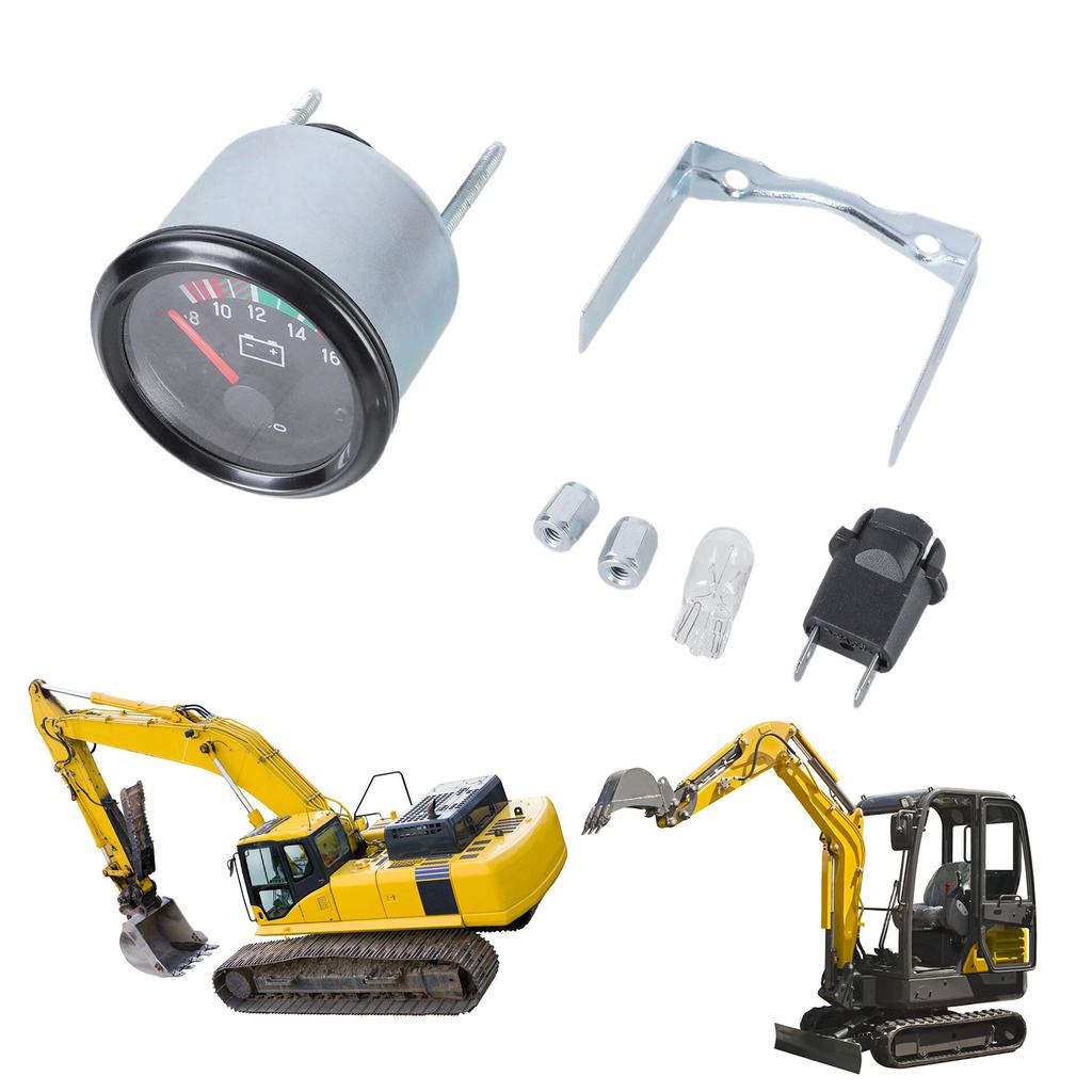 Dustproof Generator Voltage Gauge Replacement Voltage Meter 12V/24V Diesel Generator Voltmeter for Industrial Use