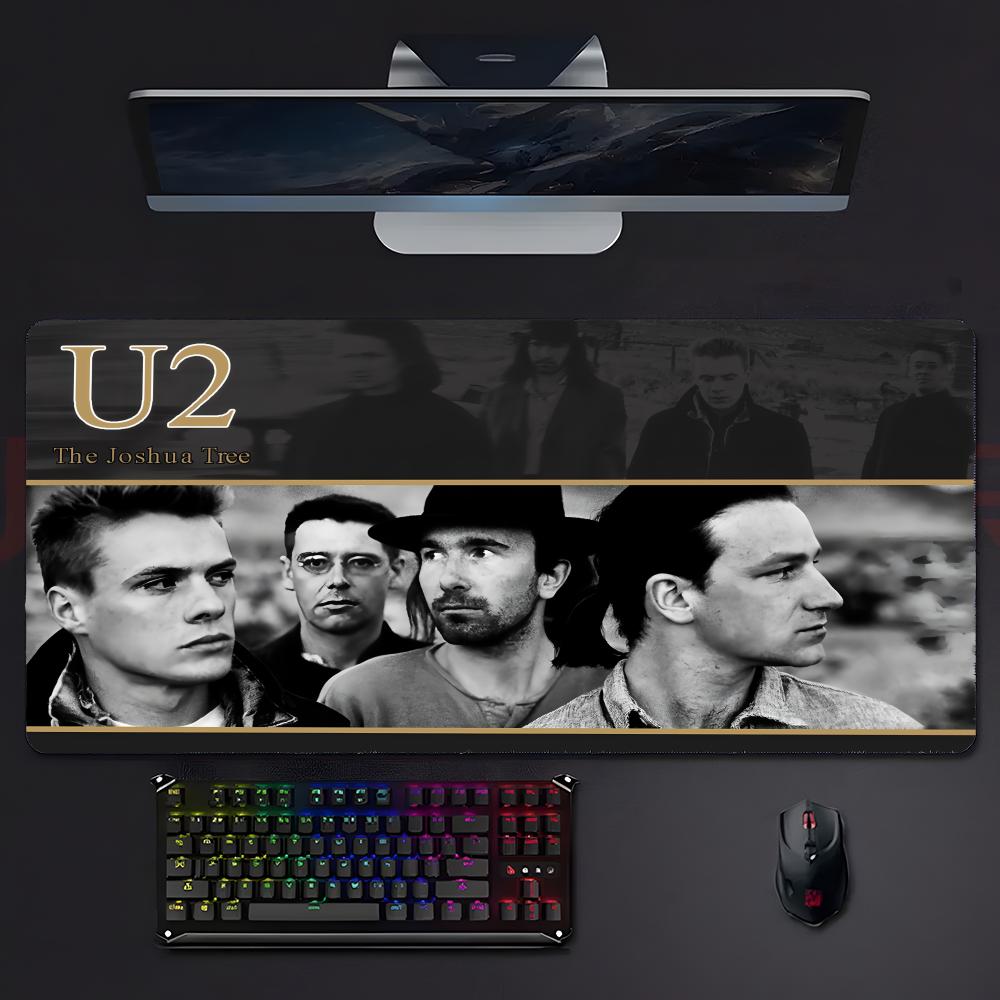 Cool Classic Rock Band UU2 Mouse Pad Mousepad Large Gaming Lockedge Thickened Pc Table Desk Mat