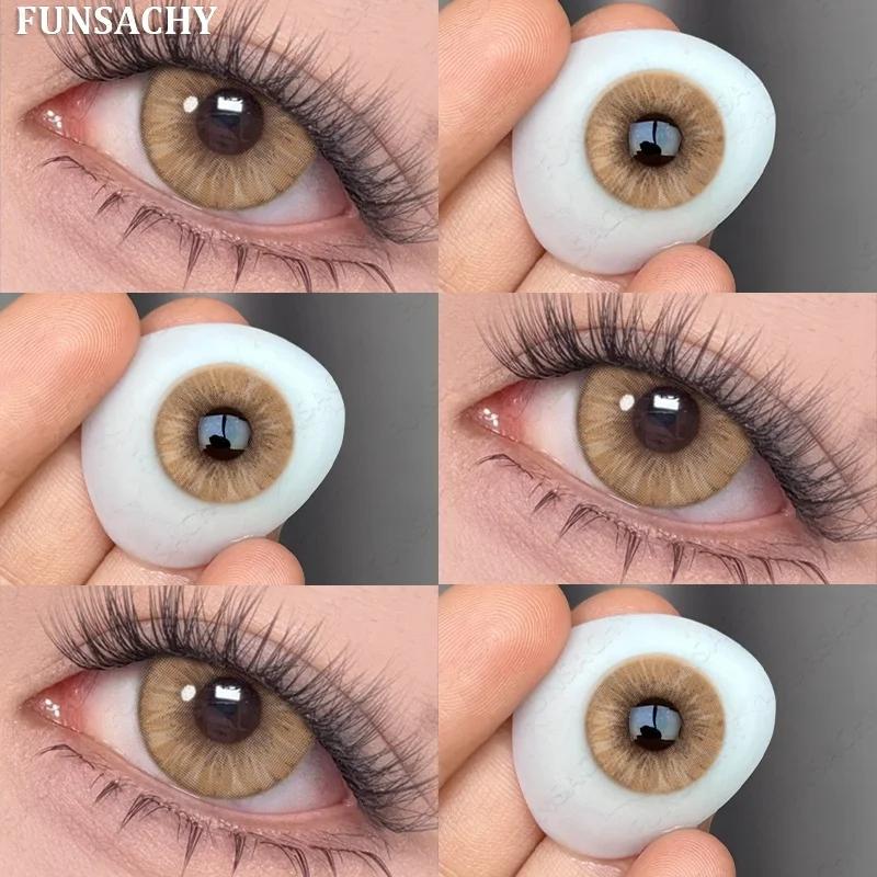 FUNSACHY Natural Gray Lenses Beauty Lens 1 пара цветных зрачков для глаз Корейский стиль Модные линзы Большие глаза Colorcon Lens