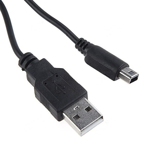 USB Charging Cable - Nintendo - 3DS / DSi / DSi XL - Black - Charger - USB Connectivity