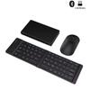 Portable Bluetooth Wireless Keyboard Foldable Rechargeable Keyboard Set Bluetooth 2.4G Folding Keyboard for Tablet iPad Laptop