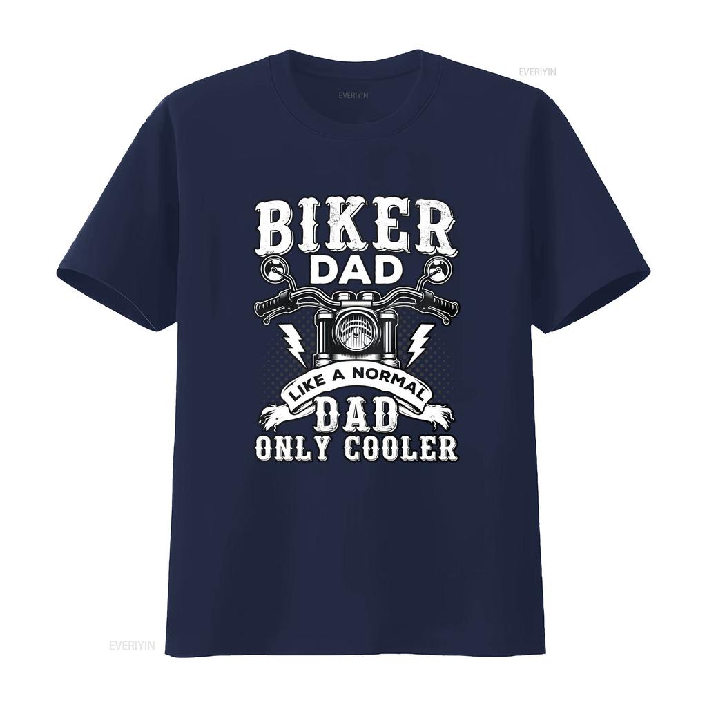 Biker Dad Like A Normal Only Cooler T Shirt Motorbike For Motorcycle Funny Rider I Am vintage Washed graphic Casual Unisex