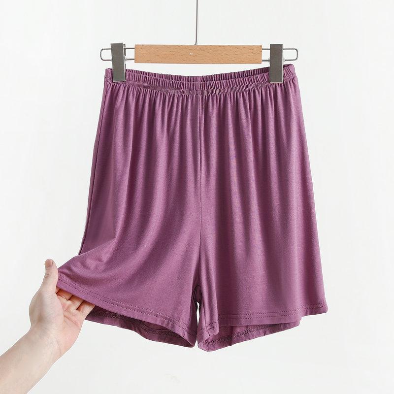 Модальные шорты Wide Leg, однотонные летние женские шорты выше колена, большие размеры, свободные спальные шорты