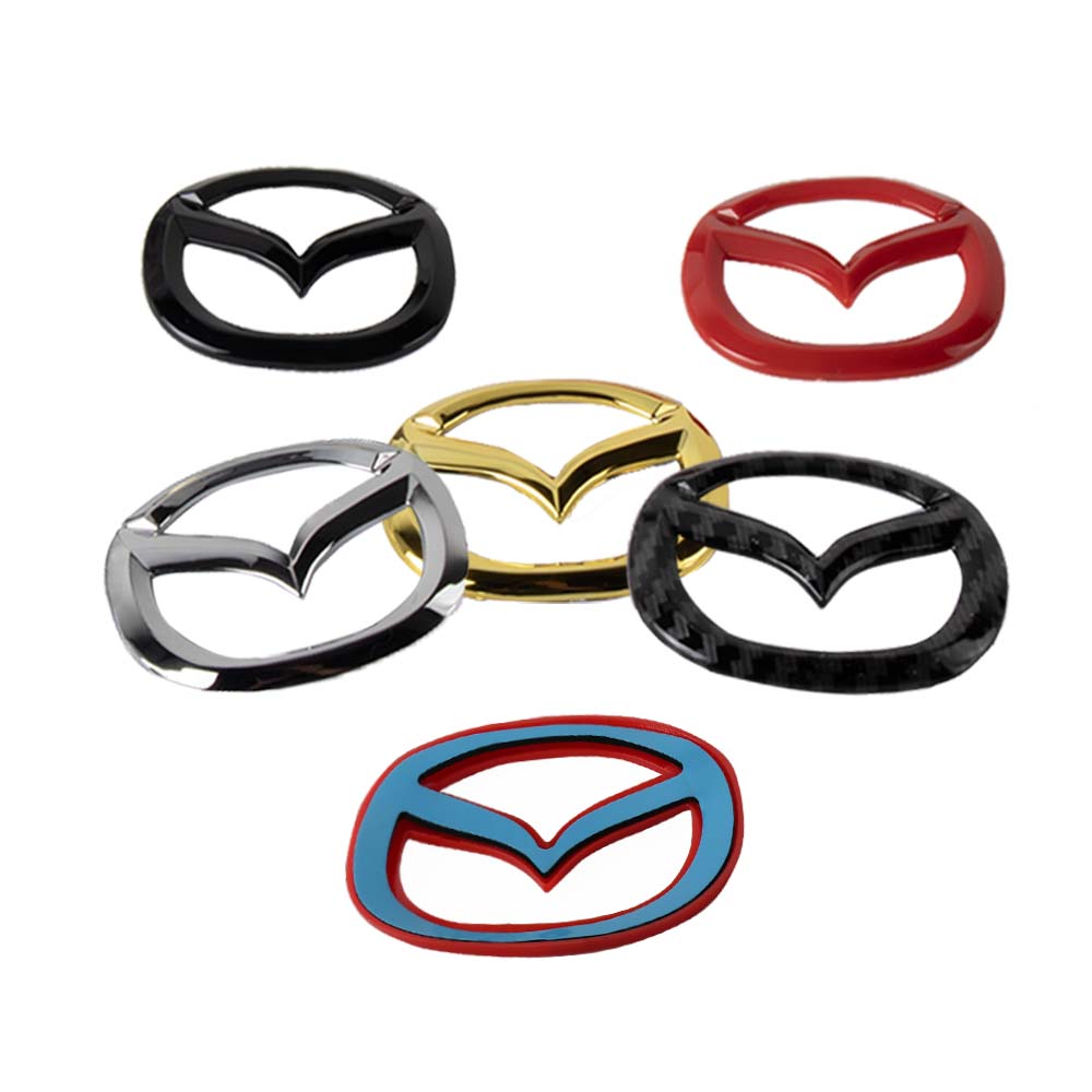 Наклейки-эмблемы на центр руля автомобиля Аксессуары Для Mazda RX-8 626 BM BL BK GH GJ GL MX-3 MX-5 CX30 Skyactiv 626 Angksela