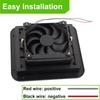 12V Marine Ventilation Fan 4500RPM Heavy Duty ABS Exhaust Fan For Motorhome Boat Yacht Caravans Trailer Bathroom Kitchen