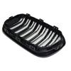 2PCS Car Front Bumper Kidney Grills For BMW F20 F21 LCI 120i 1Series 2015-2017 Double Slat Line Replacement Grill Racing