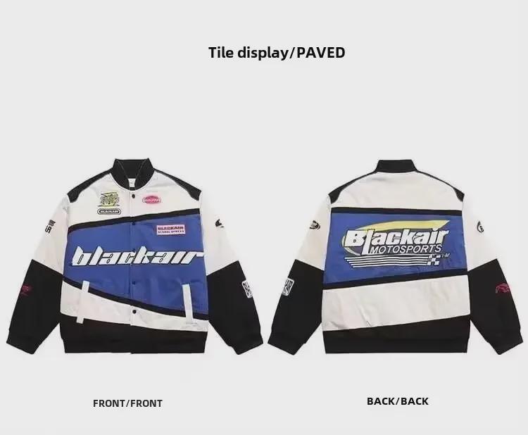 Весенний хип-хоп американский гоночный костюм: Модная вышитая куртка-бейсболка для мужчин