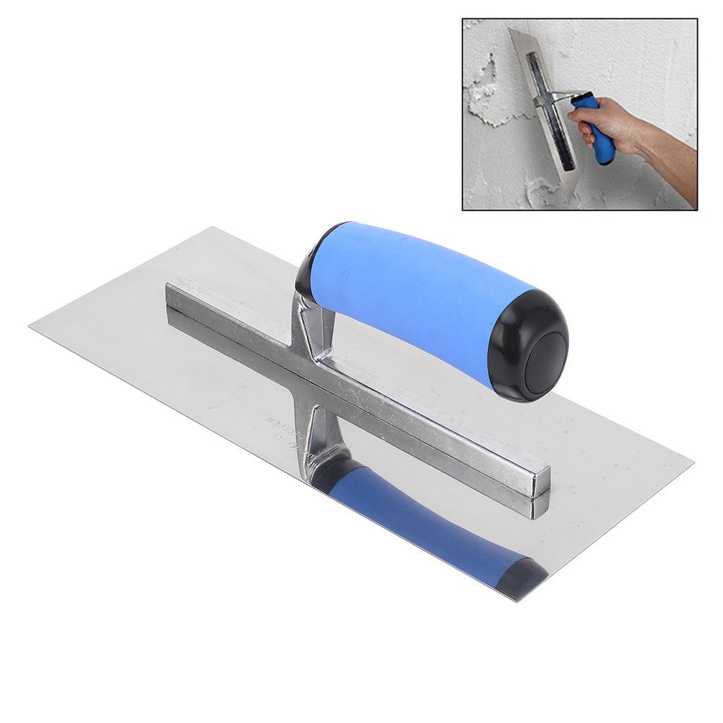 Кельма для гипсокартона с эргономичной ручкой, утолщенная нержавеющая сталь, отделочный шпатель для каменной кладки