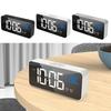 Voice Control Music Alarm Clock Mirror Desk Clock Ringtones LED Digital Clock  Home Office