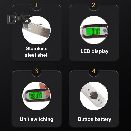 Весы для стрельбы из лука, цифровые весы, высокоточные ручные весы для измерения силы натяжения лука со светодиодным дисплеем до 110 фунтов