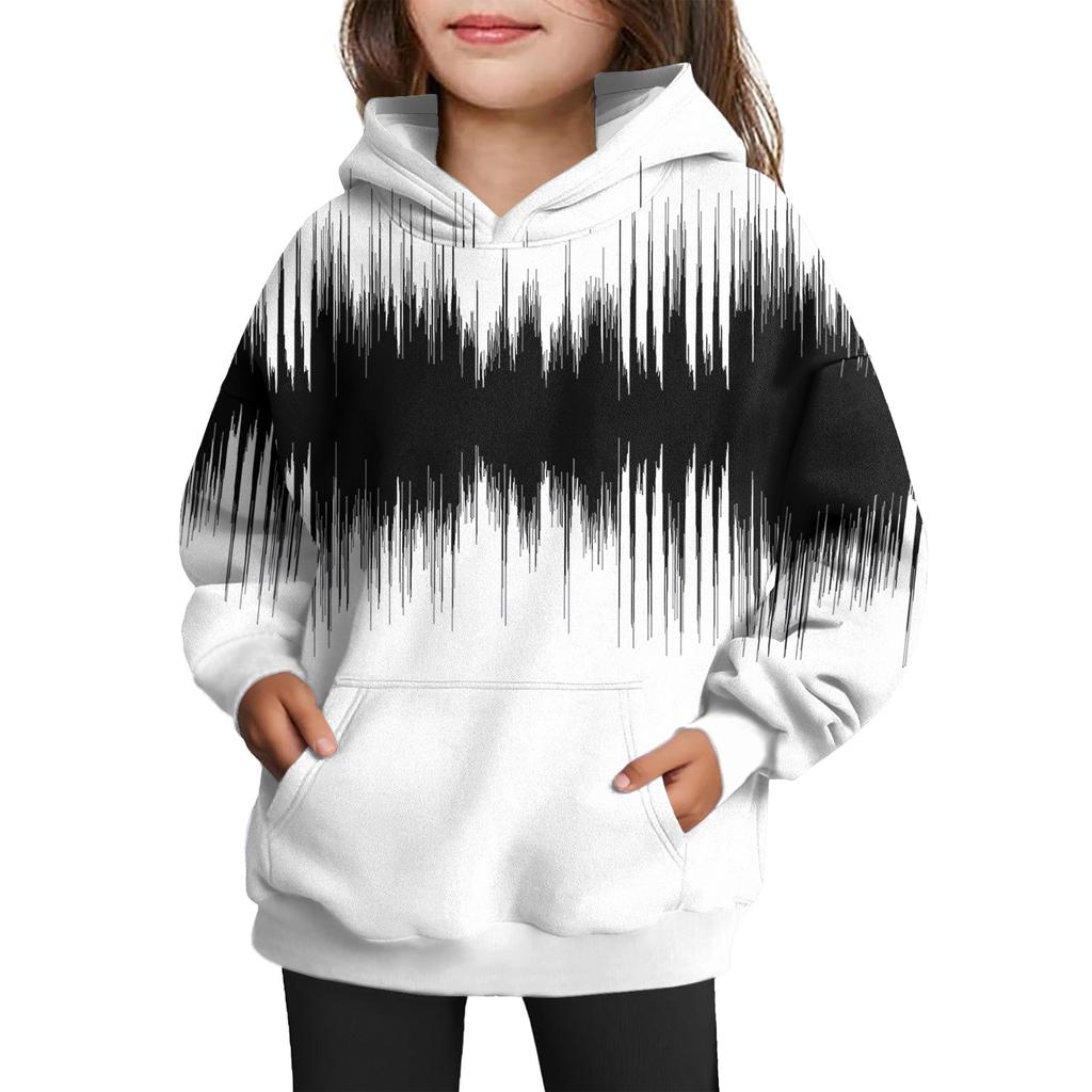 Girls' Hooded Tie-Dye Sweatshirt - Pullover Print Top