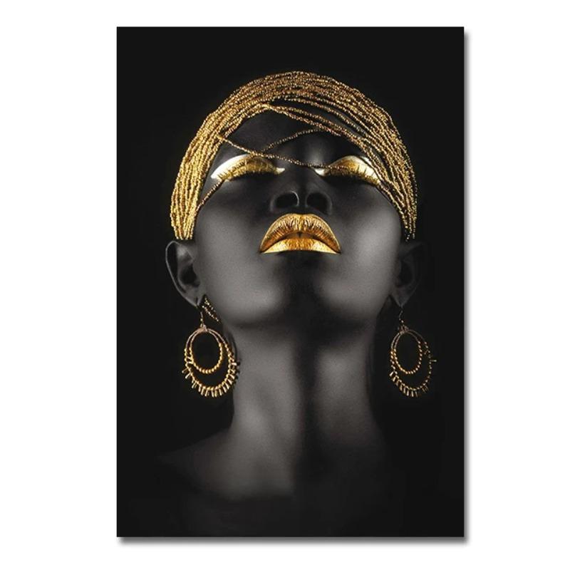 Экзотический шарм, красивая женщина, художественная картина на холсте, модные постеры с персонажами и принты, африканские женщины, настенные художественные фотографии, домашний декор