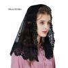 Ladies Lace Headscarf Wedding Party Floral Pattern Scarf Lightweight Lace Bandana for Hot Weather Sunproof Supplies