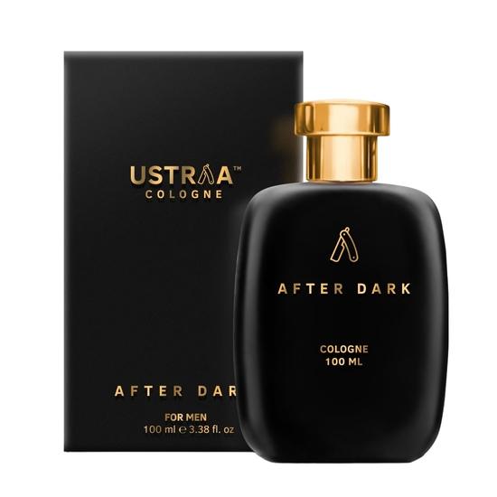 Ustraa After Dark Cologne - 100 мл - Духи для мужчин | Насыщенный аромат с нотами шафрана, уда и мускуса | Подходит для вечерних мероприятий