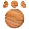 Деревянный сервировочный поднос, круглая деревянная легкая устойчивая мини-доска для сыра