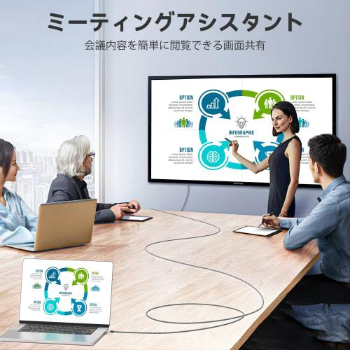 8K USB-C HDMI Cable 3M 8K@60Hz HDMI Cable Type C [Unidirectional Communication] Type C HDMI 2.1 Conversion 48Gbps Transfer Video Output Thunderbolt 3/