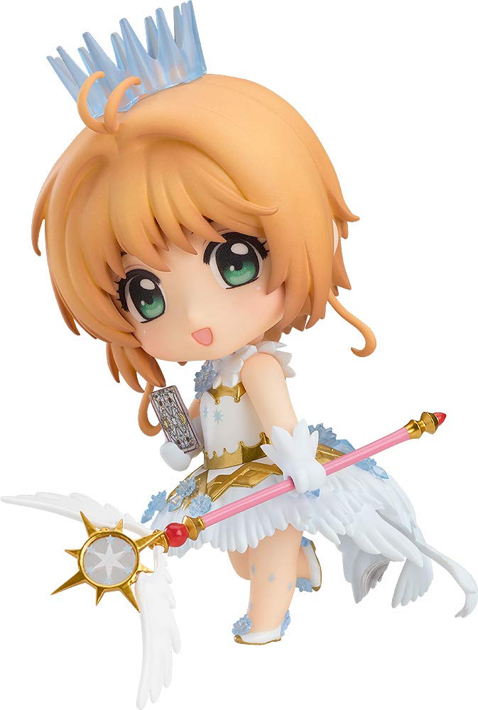 Nendoroid Cardcaptor Clear Card Edition Сакура Киномото CLEAR ABS ПВХ раскрашенная подвижная фигурка Сакура Вер.. Немасштабируемый и