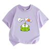 The Rope Om Nom Frog Children's Cartoon T-Shirt Cotton 2-12Y Kids Tees Cute Boys Girls Tops O-Neck Short Sleeve Summer Toddler