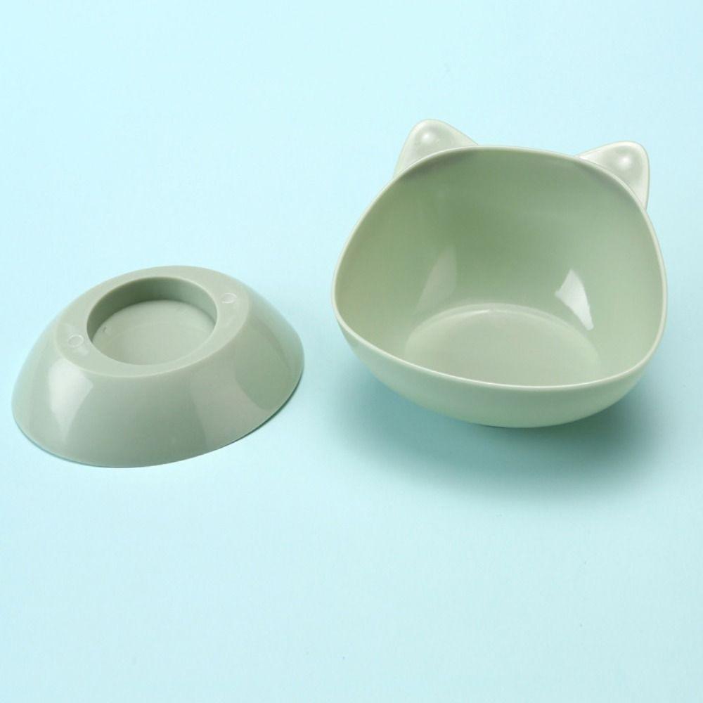 Миска для корма для домашних животных в форме кошачьего уха, приподнятая миска для кормления домашних животных, защита шейного отдела позвоночника домашних животных