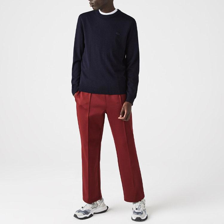 LACOSTE Logo Patch Crewneck Knitted Jumper AH1969-166