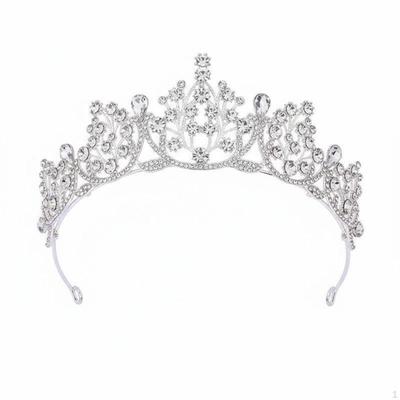 Корона из страз Корейский дизайн Свадебная тиара Сверкающие стразы Кристалл для невест,