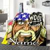 Customiz Name Personality Hulk Hogan  Blanket Soft &Warm Sofa Office Bed Travel Lunch Break Blanket, Gift Suitable All Seasons
