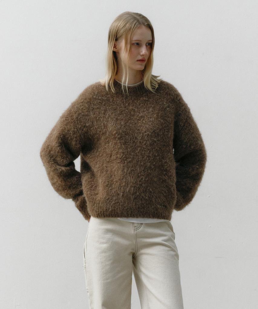 OSTKAKA Hairy Alpaca Pullover Mocha