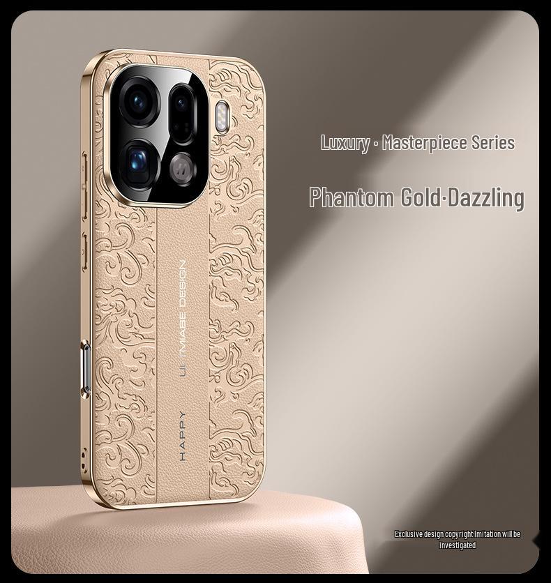 Oppo Find X9/X9 Pro Luxury Anti-Fall Dragon Pattern Protective Phone Case