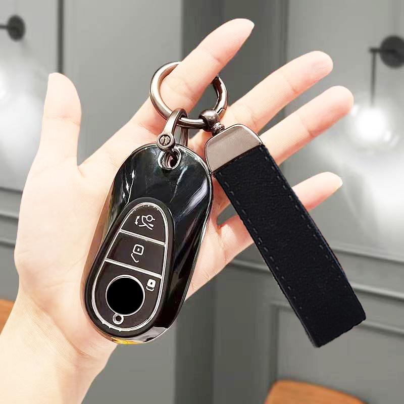 Автомобильный чехол для ключа Авто Ключ Безключевой Защитник ТПУ Оболочка Защитник Брелок Для Mercedes Benz C300 S400 S450 S500 C S Класса W206 W223 S350 C260