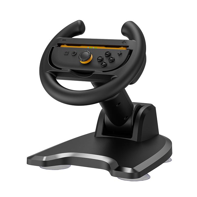 Универсальная стойка для гоночного руля для Switch и Switch2 Joycon Игровой руль-контроллер с надежным основанием на присоске для аксессуаров NS2