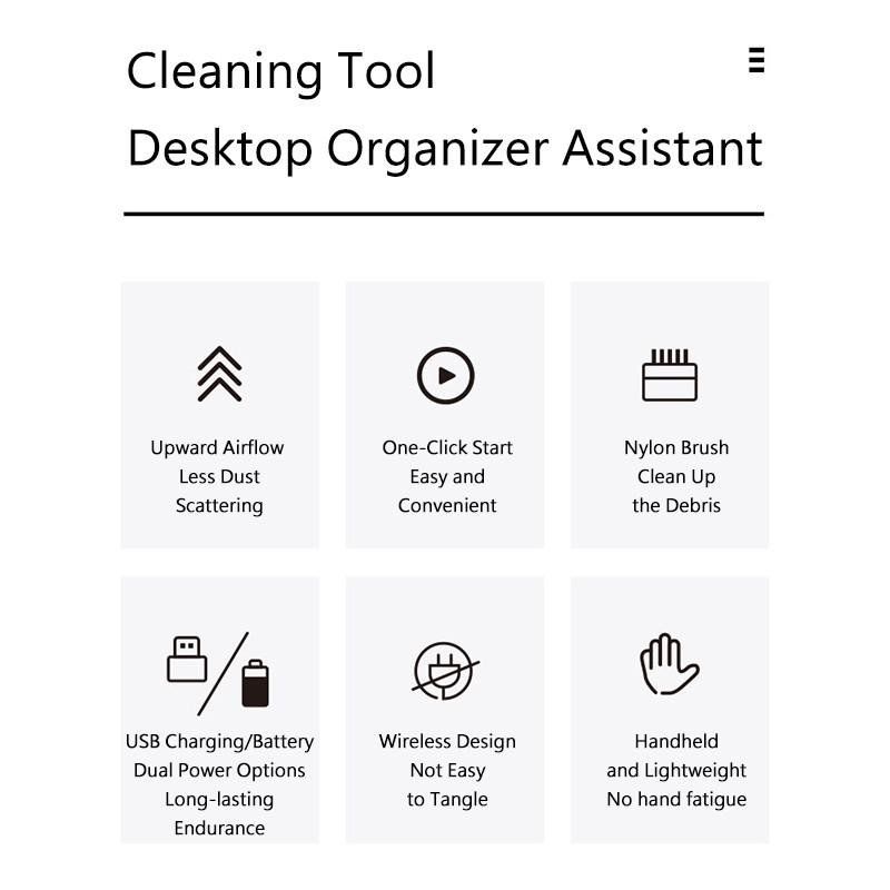 Настольный пылесос для пыли, портативная подметальная машина для стола, беспроводной пылесос, чистящие средства для рабочего стола, мини-пылесос, мультяшный очиститель