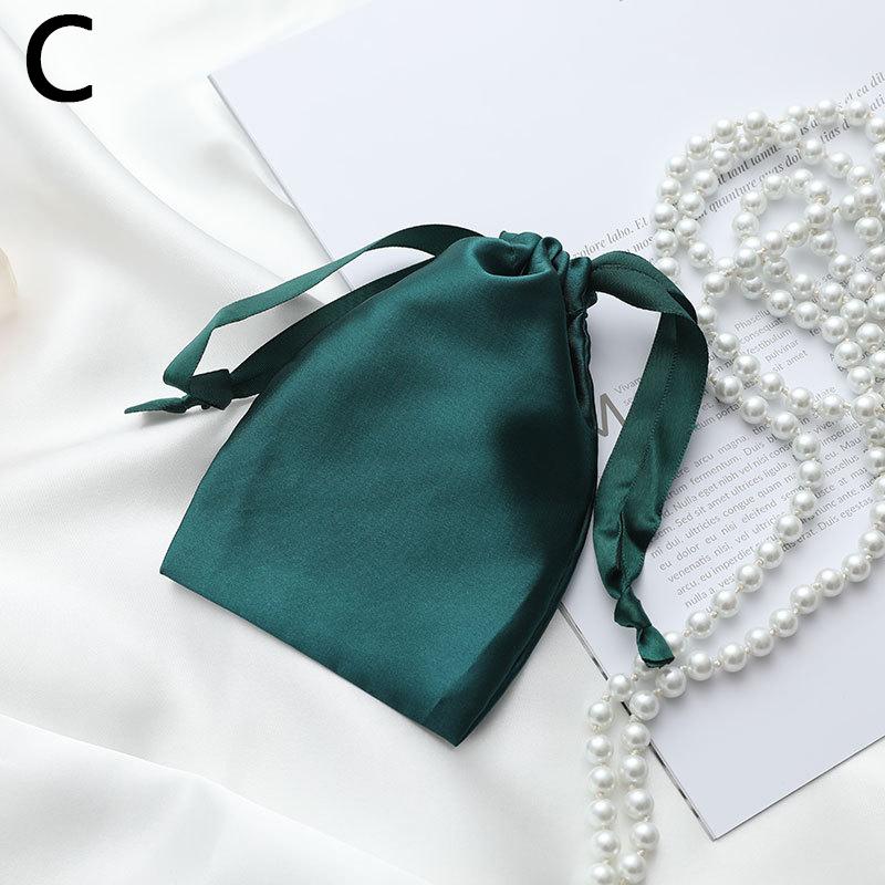 Сумка для ювелирных изделий из искусственного шелка, упаковочные мешочки, сумки на шнурке, подарочная сумка для конфет, свадебной вечеринки, макияжа