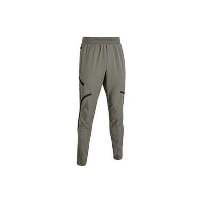 UA Unstoppable Logo Slim Fit Straight Leg Knit Sports Брюки мужские Брюки Дымчато-серые 1352026-201