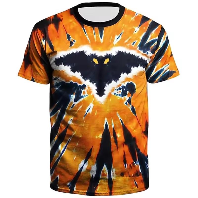 Funny Halloween Pumpkin T-shirt Men 3D Printed Fashion Round Neck T Shirts Tops Men Short Sleeve Summer Oversized Tee Shirt
