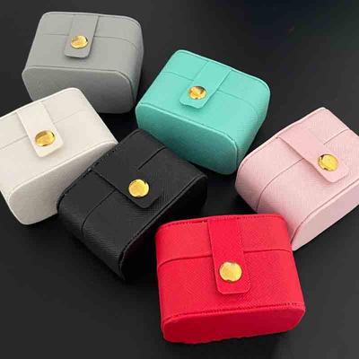 Маленькая пуговица для хранения на молнии Ювелирный органайзер Контейнерная коробка Мини-органайзер для ювелирных изделий Дисплей Дорожный футляр для ювелирных изделий Коробки Портативная шкатулка для драгоценностей