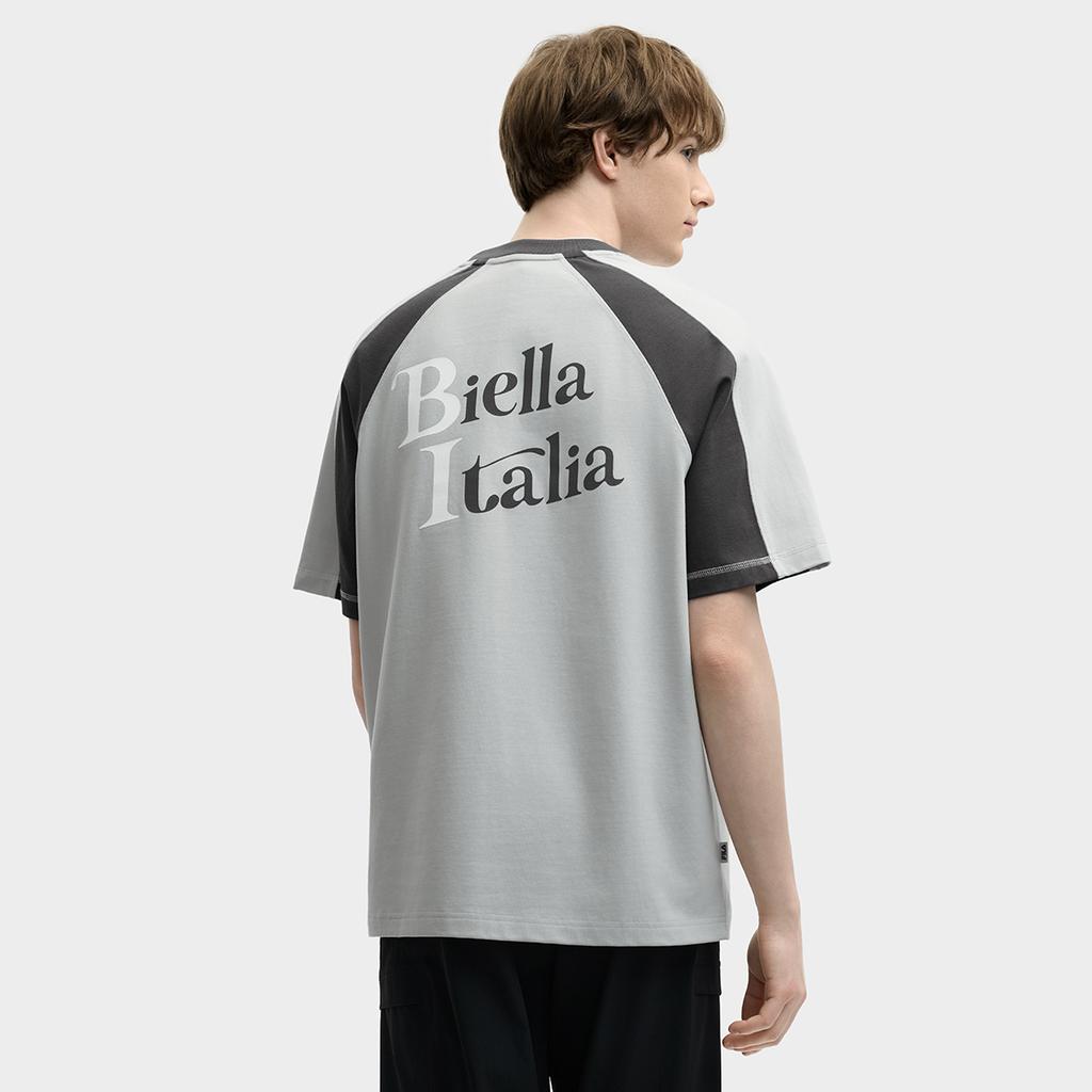 Fila Original Fashion Versatile Casual Simple Comfortable Raglan Knit Short Sleeve T-Shirt Men Tops Vintage-Gray F11M529110F-GY