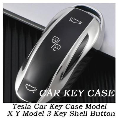 Чехол для ключа Tesla Model X Y Model 3, защитная оболочка для ключа, прочный металлический брелок, автомобильные аксессуары для владельцев автомобилей Tesla