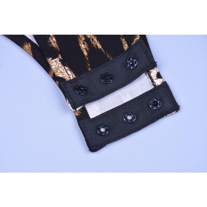 GMXIA Весенний сексуальный тонкий обтягивающий комбинезон с высоким воротом и длинными рукавами для женщин