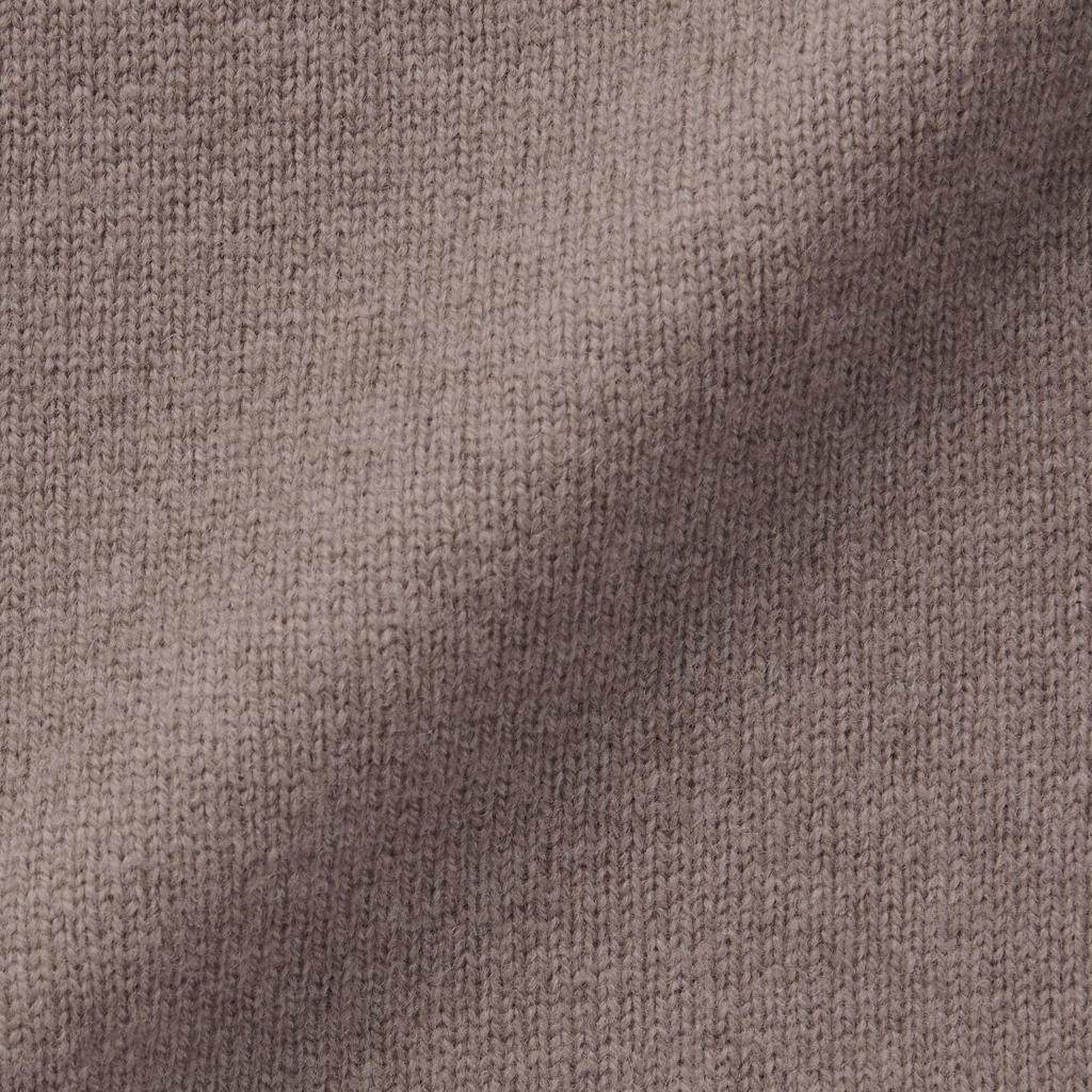 MUJI Washable Wool Dark Mocha Size BA1P5A4A Women's Mid-Gauge V-Neck Cardigan, Brown, XL,