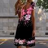 Летняя мода женские V-образный вырез короткий рукав красивые цветы принтованные платья сексуальные короткие юбки платья