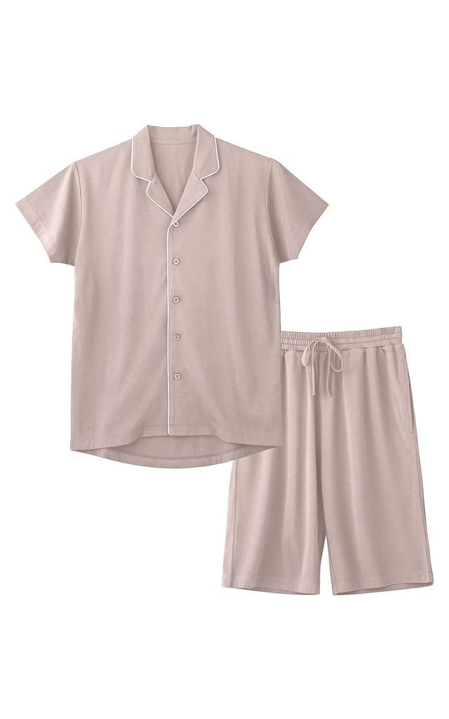 New Peace Recovery Pajamas Set (Short) (LL, Greige)