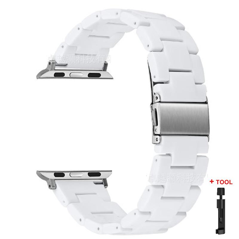 Ремешок из смолы для браслета Apple Watch 44 мм 40 мм 45 мм 41 мм 38 мм 42 мм браслет Correa iWatch серии 3 4 5 6 se 7 сменный ремешок для часов