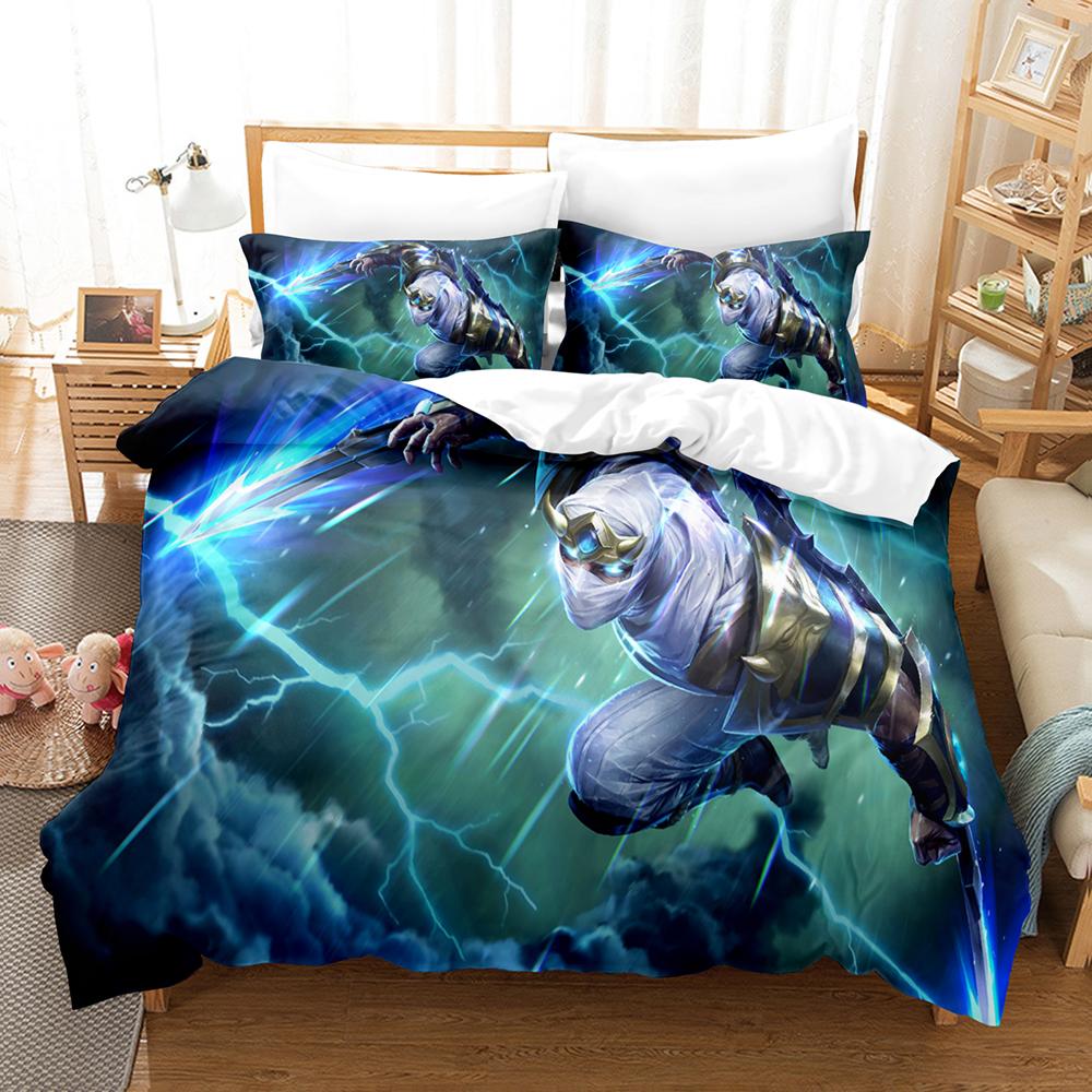 Hot Sale ZED Themed Bedding Set Soft Touch Quilt Cover And Double Pillowcases Daily Home Rest Bed Cover Accessories
