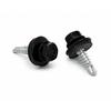 Panel wrapping clip, clamp, 3/4 handle, BLACK + screw, 100 PCS