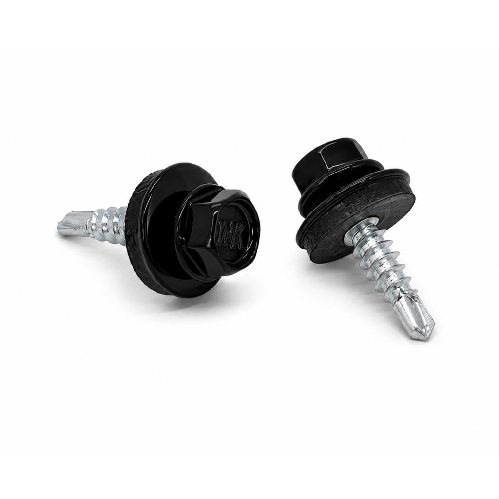 Panel wrapping clip, clamp, 3/4 handle, BLACK + screw, 100 PCS